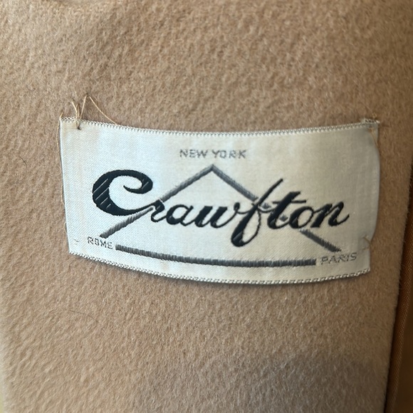 Crawfton for Hadley’s | Vintage 1960s Camel Long Dress Coat - Picture 6 of 7